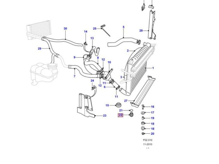 LAND ROVER RANGE ROVER CLASSIC & P38 V8 RADIATOR FILLER BRASS PLUG DRAIN & RING PART NUMBER: ERR4686 ERR4685