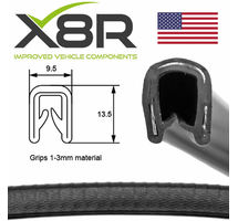 Black Flexible Car protective Rubber Edging Edge Trim Seal Car Van Boat Vehicle Part Number: X8R101 / X8R0101