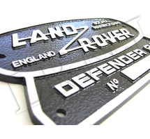 LAND ROVER DEFENDER 90 SOLIHULL WARWICKSHIRE ENGLAND ORIGINAL BADGE ENGRAVING