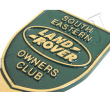 LAND ROVER OWNERS CLUB SOUTH EASTERN NEW ORIGINAL BADGE BRONZE CAST