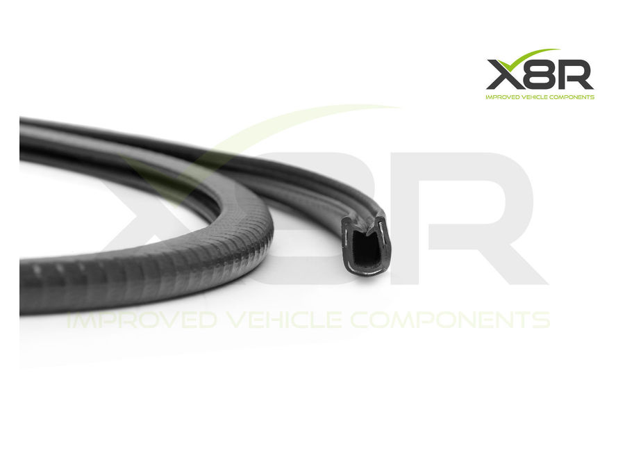Black Flexible Car protective Rubber Edging Edge Trim Fits 1 2 3 mm Material Part Number: X8R101 / X8R0101