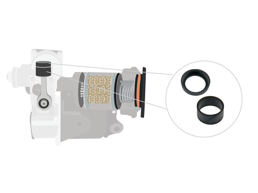 Air suspension compressor EAS piston seal ring repair kit for Hitachi compressors 