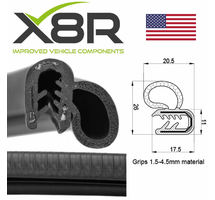 LARGE CAR DOOR BOOT BONNET RUBBER EDGE EDGING TRIM SEAL PAD PROTECT PRITECTION PART NUMBER: X8R0116 / X8R116