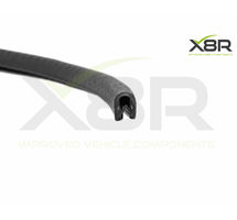 SMALL BLACK RUBBER EDGING TRIM PROTECTION CAR VAN 1MM 2MM GRIP TRIM FLEXIBLE PART NUMBER: X8R0105 / X8R105