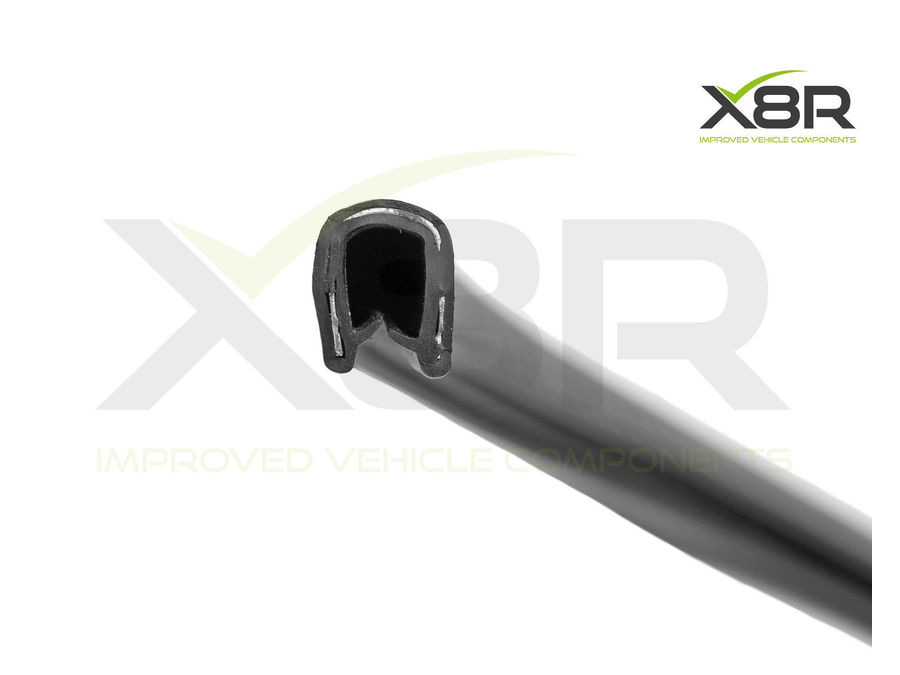 Black Flexible Metal Reinforced Car protective Rubber Edging Edge Trim Seal Part Number: X8R101 / X8R0101