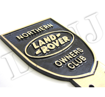 LAND ROVER OWNERS CLUB NORTHERN NEW ORIGINAL BADGE BRONZE CAST